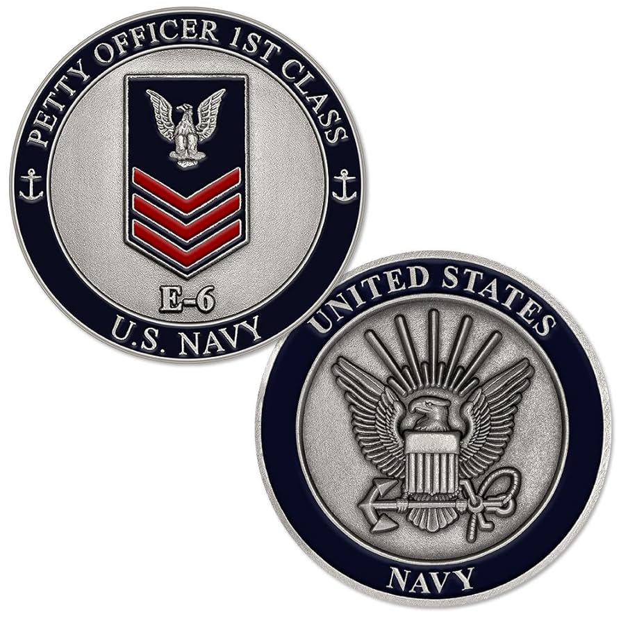 アメリカ海軍チャレンジコイン／U.S NAVY Challenge Coin Amazon.com: U.S. Navy Petty Officer First Class E-6